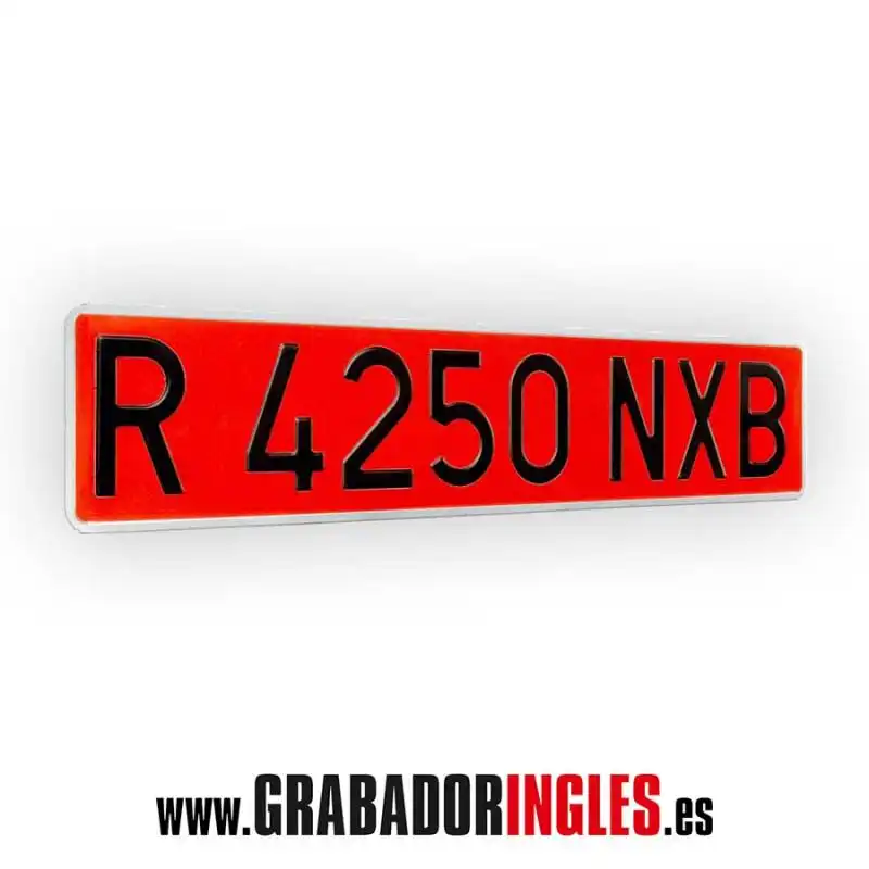 Matr�cula Remolque