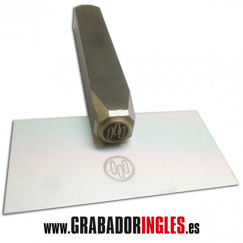 Punzones para metal - Punzones personalizados para marcar a martillo sobre metal, madera o piel.
Medida grabado: 10 x 10 mm.