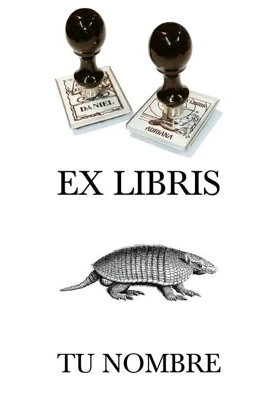 Sello Exlibris Armadillo