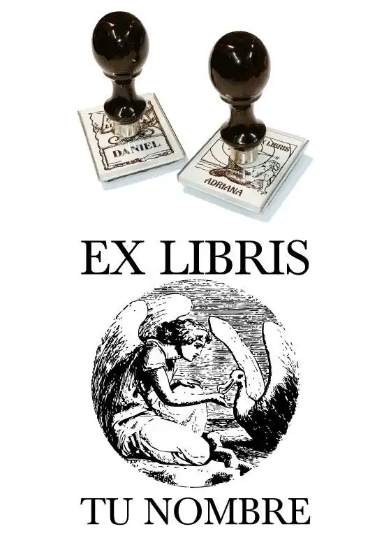 Sello Exlibris Cig�e�a