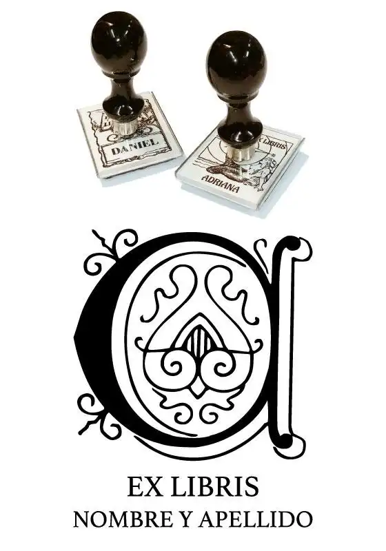 Sello Exlibris Letra C Genzsch