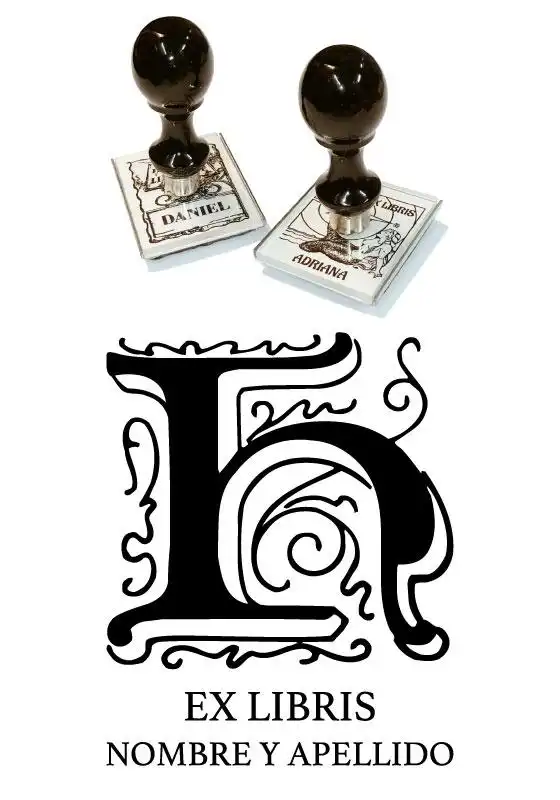 Sello Exlibris Letra H Genzsch