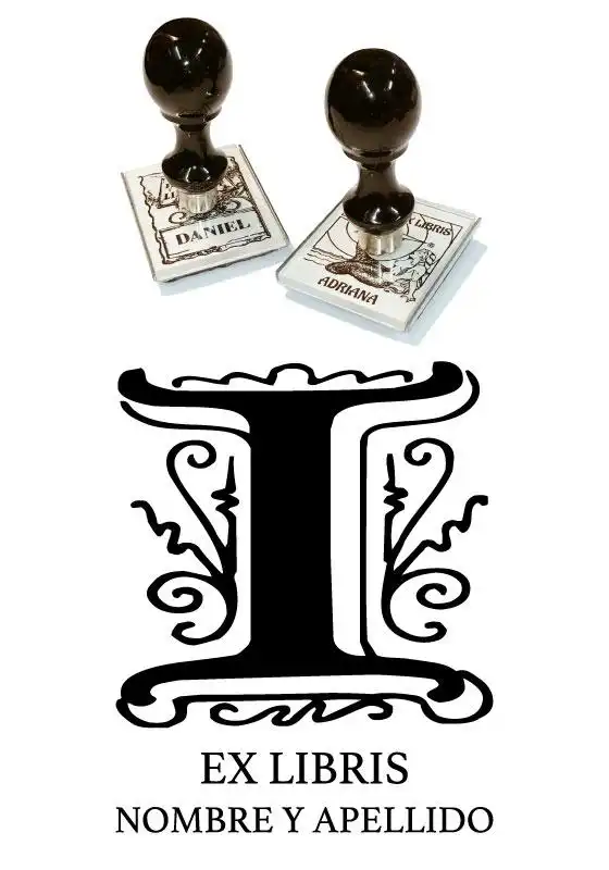 Sello Exlibris Letra I Genzsch