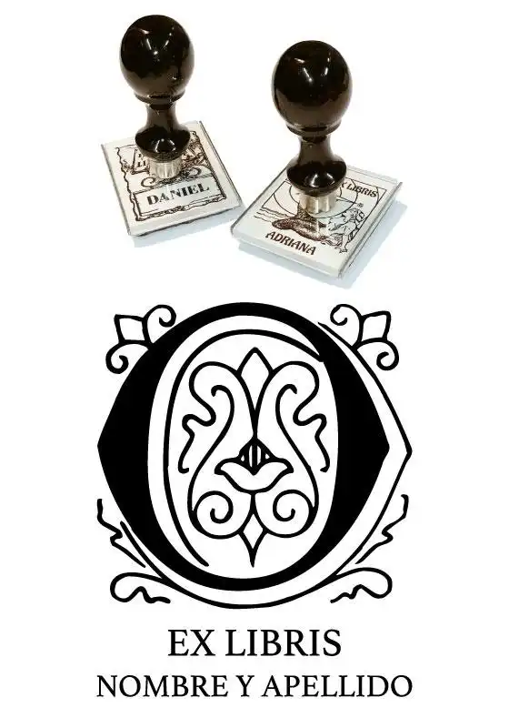 Sello Exlibris Letra O Genzsch