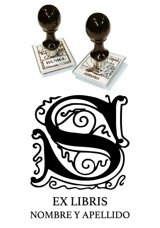 Sello Exlibris Letra S Genzsch