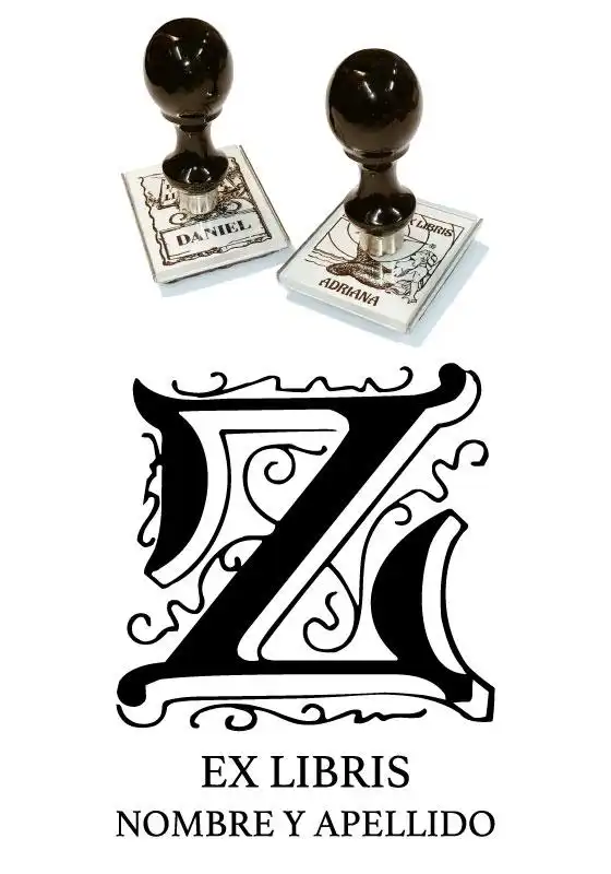 Sello Exlibris Letra Z Genzsch