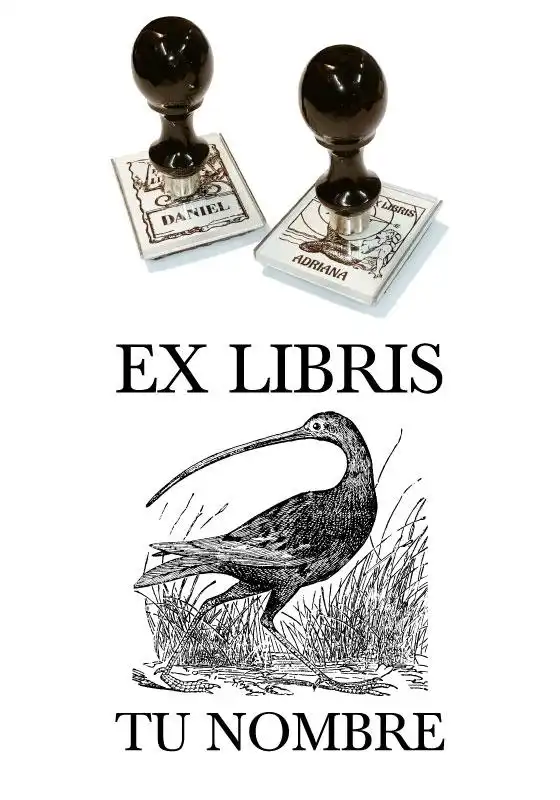 Sello Exlibris Grulla