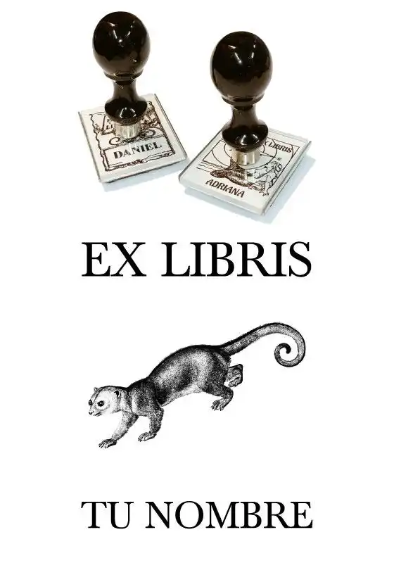 Sello Exlibris Mono