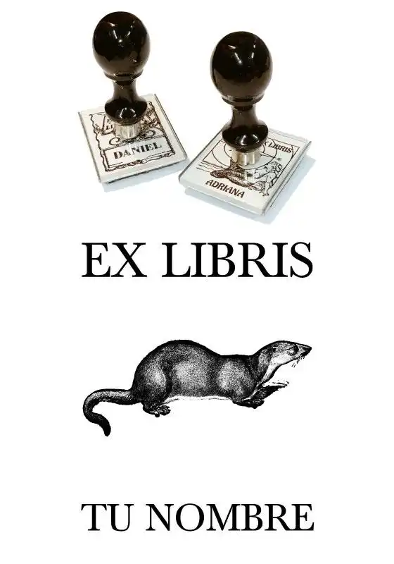 Sello Exlibris Nutria