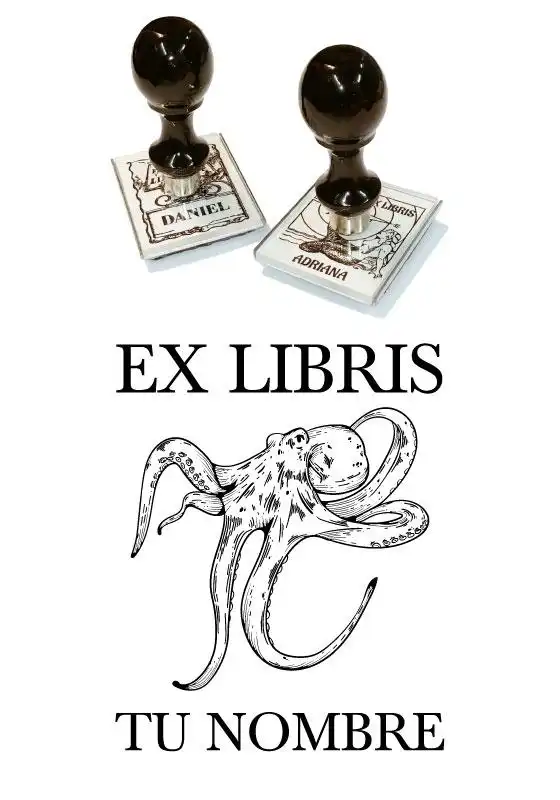 Sello Exlibris Pulpo