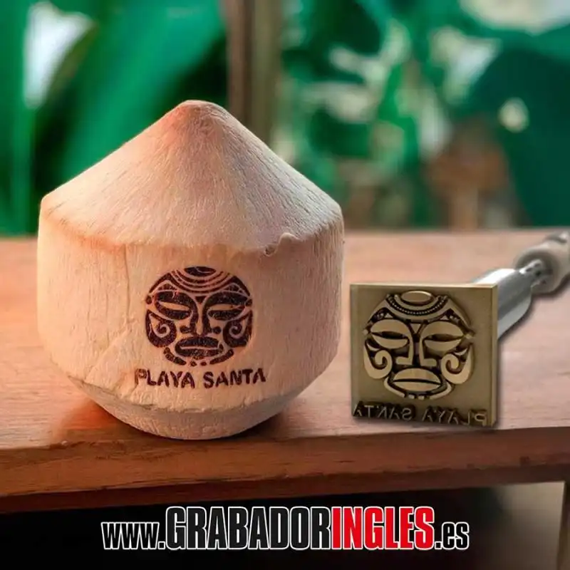 Sello para cocos personalizado