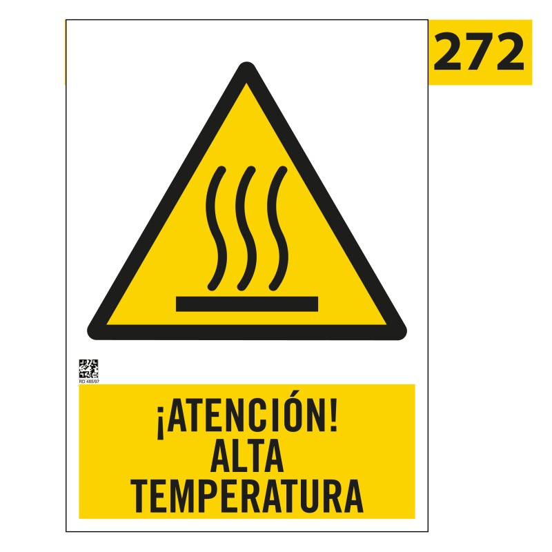 Señal Atención Alta Temperatura 272