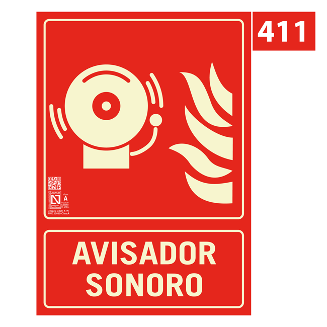 Seal Avisador Sonoro 411 - SEAL AVISADOR SONORO


Seal contraincendios con pictograma de Avisador sonoro.

Seal fotoluminiscente, con proteccin UV y tratamiento antigrafiti segn norma UNE-23-034-88.

En material PVC y aluminio.

Medida 210x297 mm.