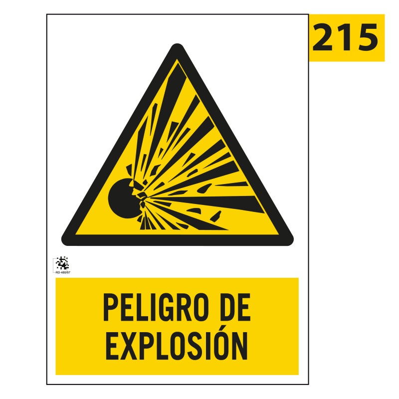 Señal Peligro de Explosión 215