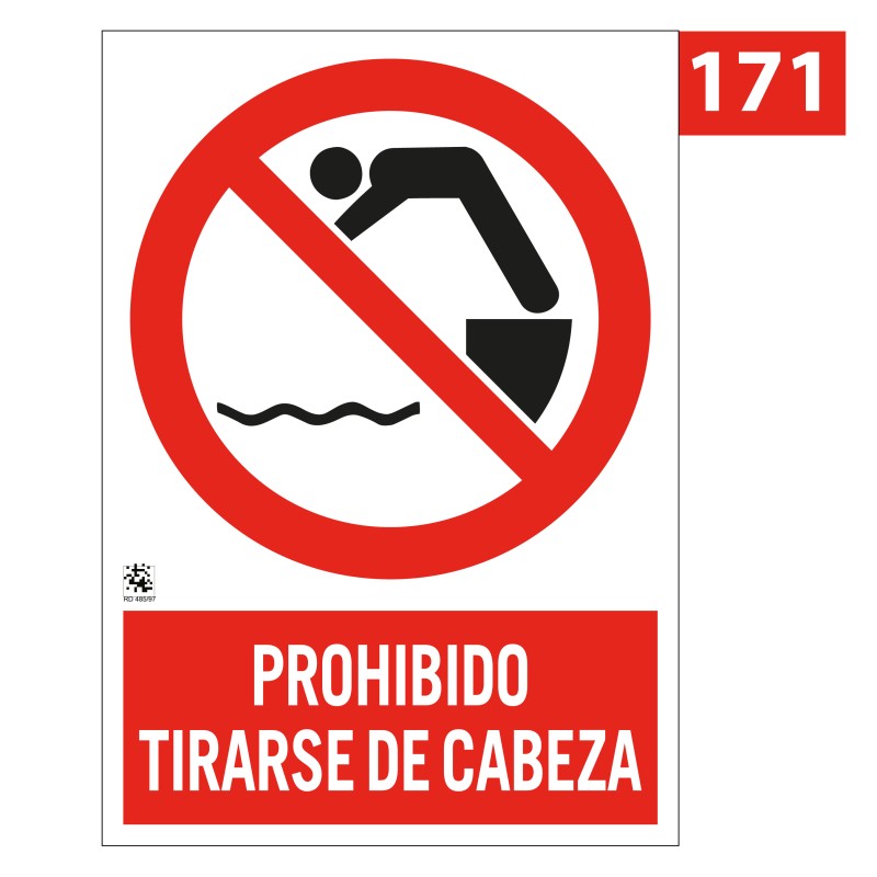 Seal de Prohibido Tirarse de Cabeza 171